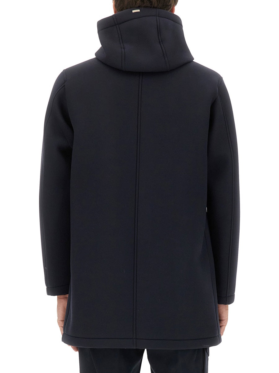 Herno Men Long Parka In Three Layers "Scuba"