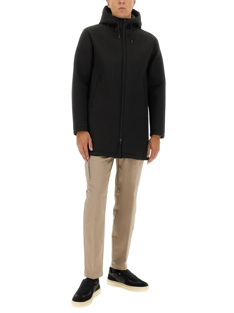 Herno Men Long Parka In Three Layers "Scuba"