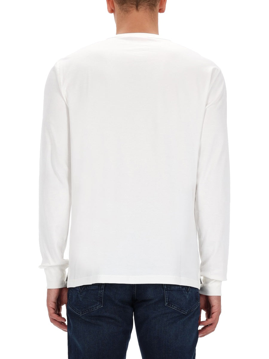 Diesel Men T-Shirt With Embroidered Logo