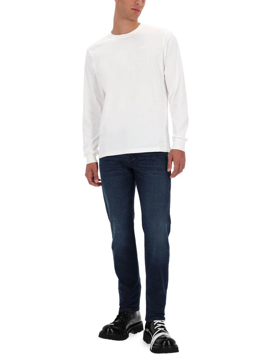 Diesel Men T-Shirt With Embroidered Logo