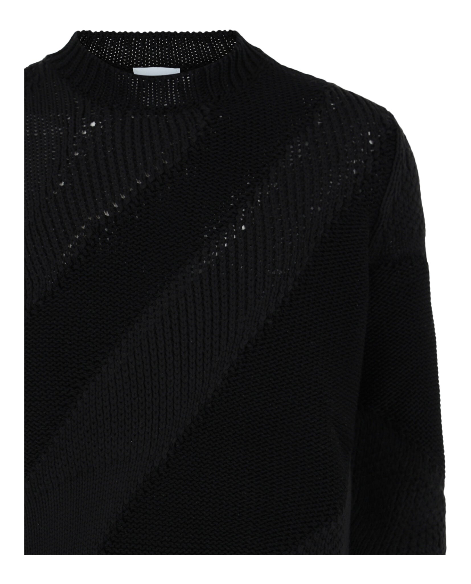 Ferragamo Mens Textured Cable Knit Sweater