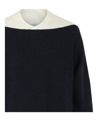 Ferragamo Mens Two-Tone Knit Sweater