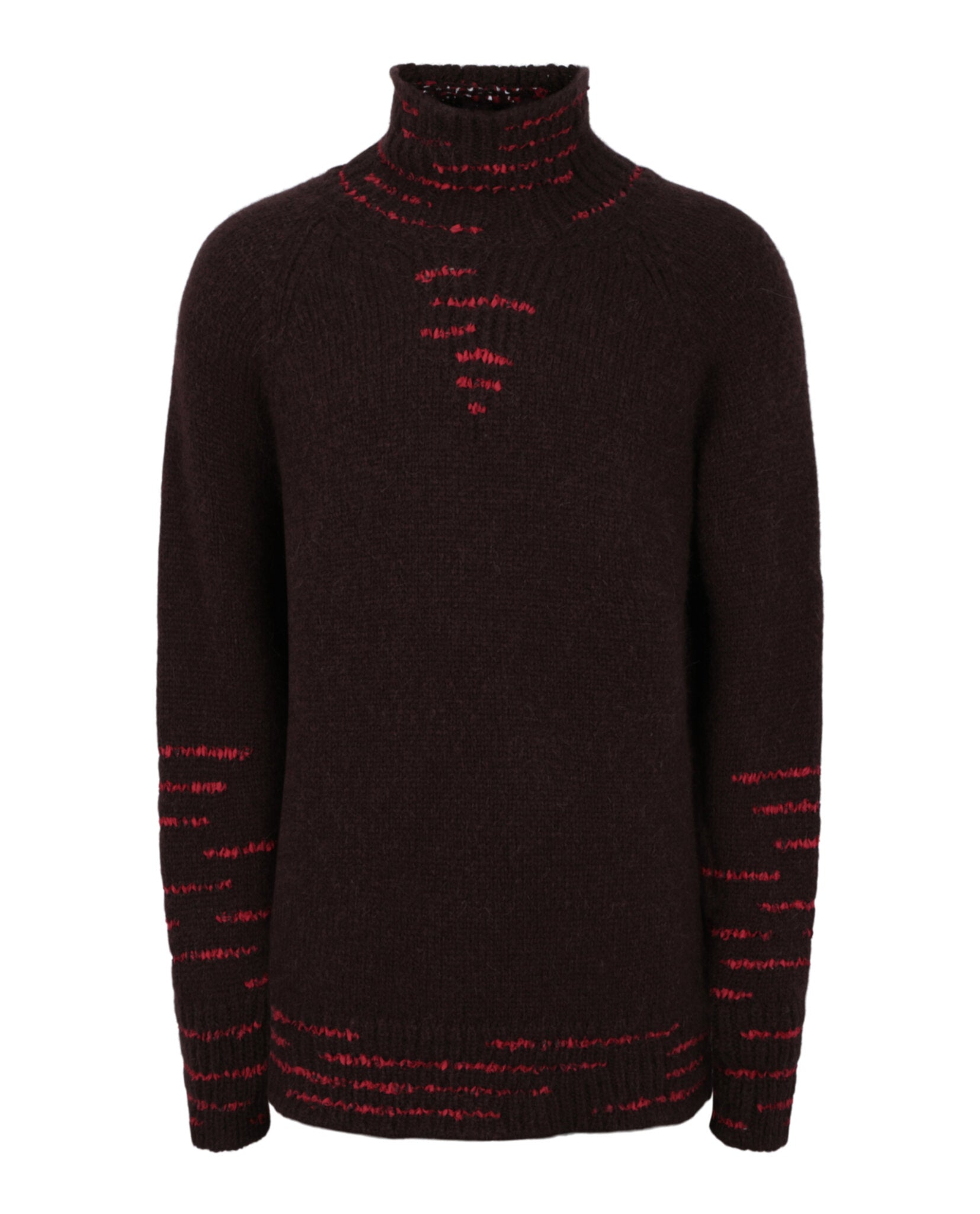 Ferragamo Mens Ribbon Stitched Sweater