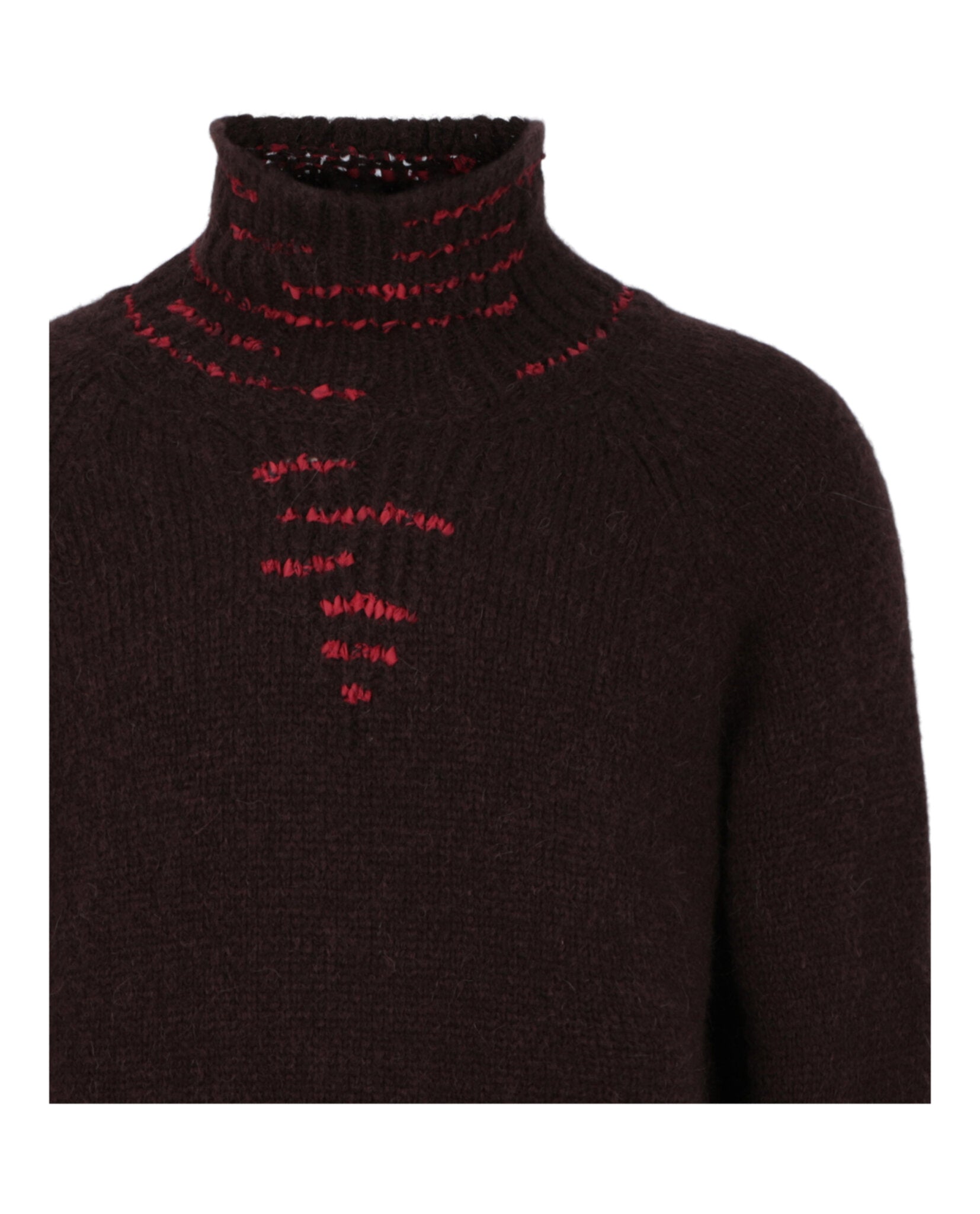 Ferragamo Mens Ribbon Stitched Sweater