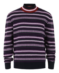 Ferragamo Mens Striped Cashmere-Blend Sweater