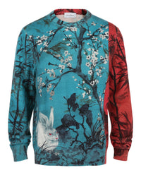 Ferragamo Mens Crew Neck Rabbit Sweater