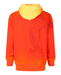 Ferragamo Mens Sunset-Print Cotton Hoodie