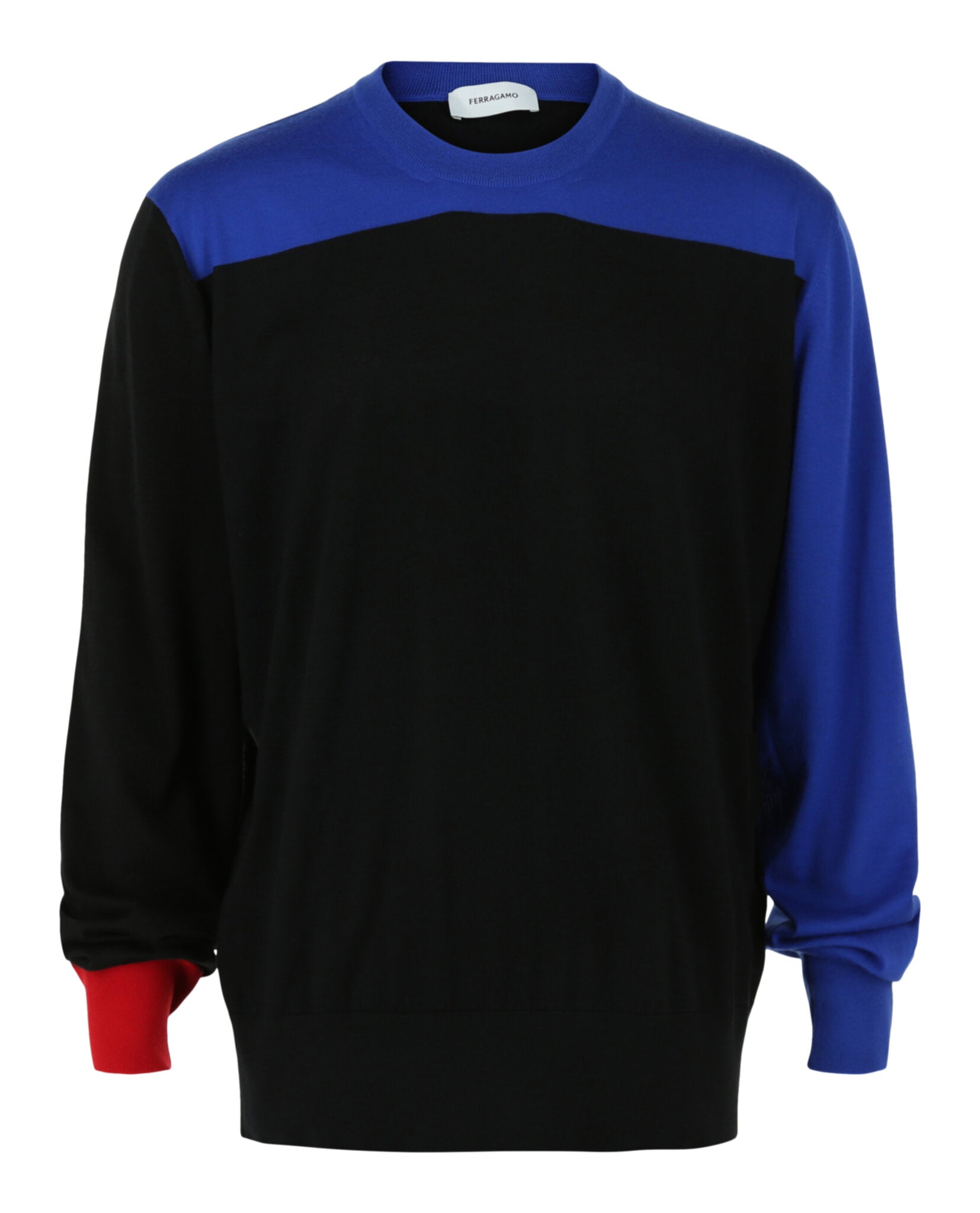 Ferragamo Mens Colorblock Cashmere Sweater