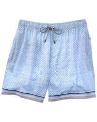 Vintage Summer 4-Way Stretch Volley Swim Trunk Lt Blue