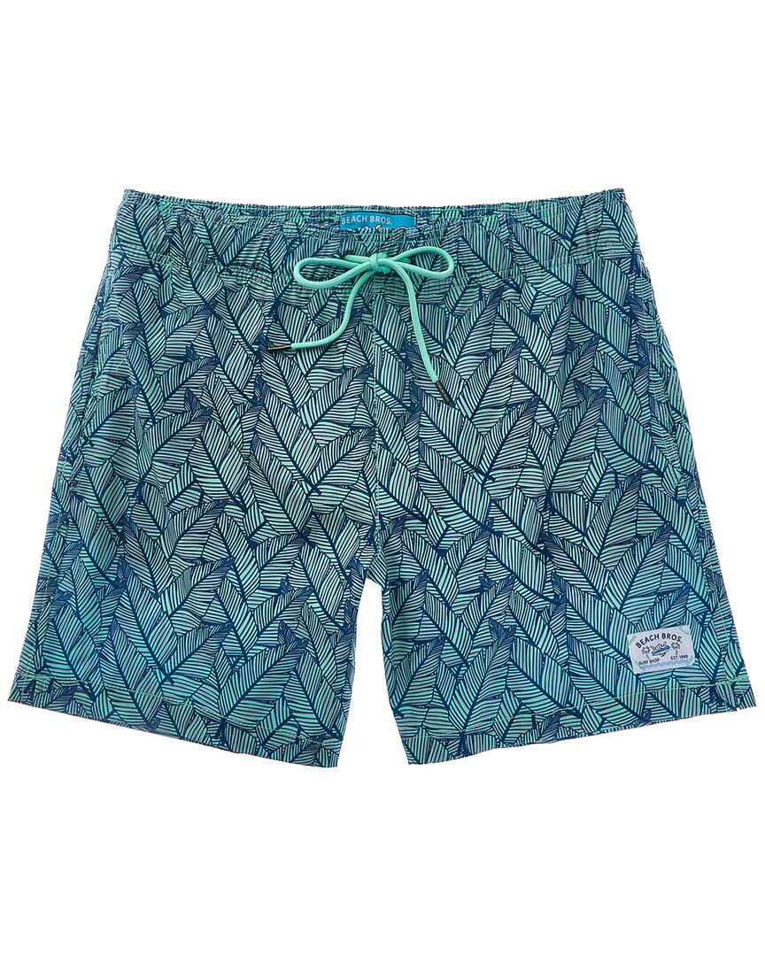 Beach Bros Palmdale Playa Swim Trunk 30" Waist Green