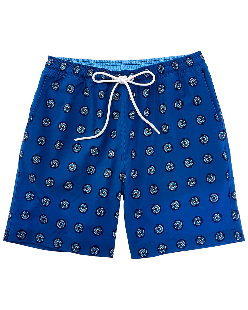 J.Mclaughlin Blue Shoreline Swim Short