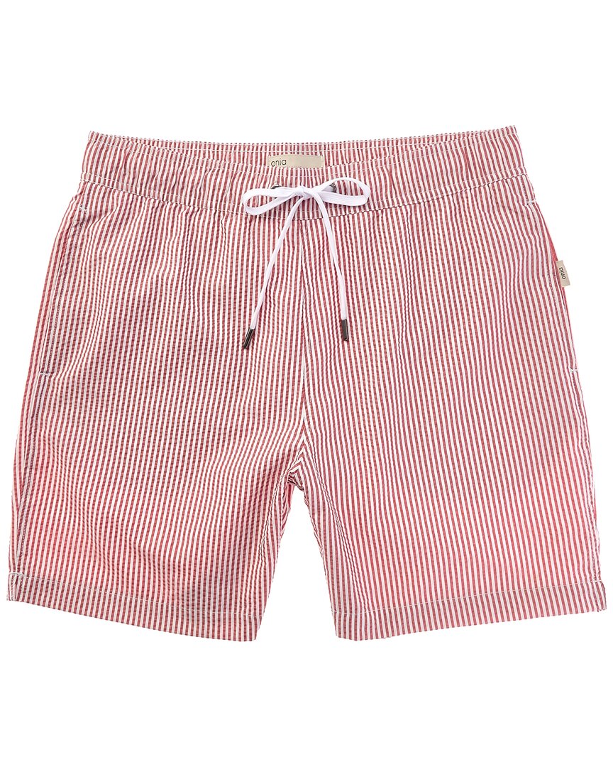 Onia Classic Seersucker Swim Short