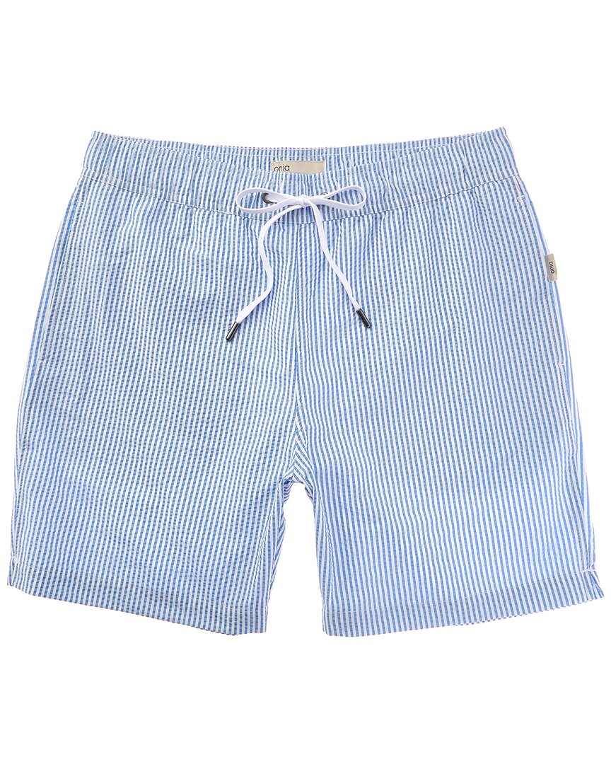 Onia Classic Seersucker Swim Short
