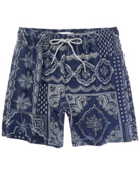 Vintage Summer Printed Swim Short