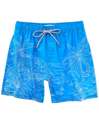 Vintage Summer 4-Way Swim Short