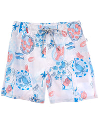 Vintage Summer 4-Way Swim Short