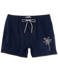 Vintage Summer Embroidered Swim Short