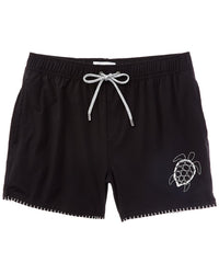 Vintage Summer Embroidered Swim Short