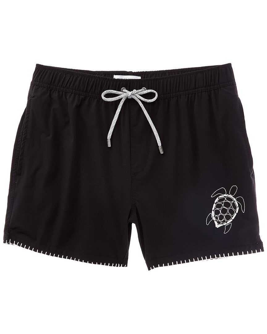 Vintage Summer Embroidered Swim Short