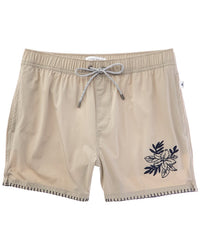Vintage Summer Embroidered Swim Short