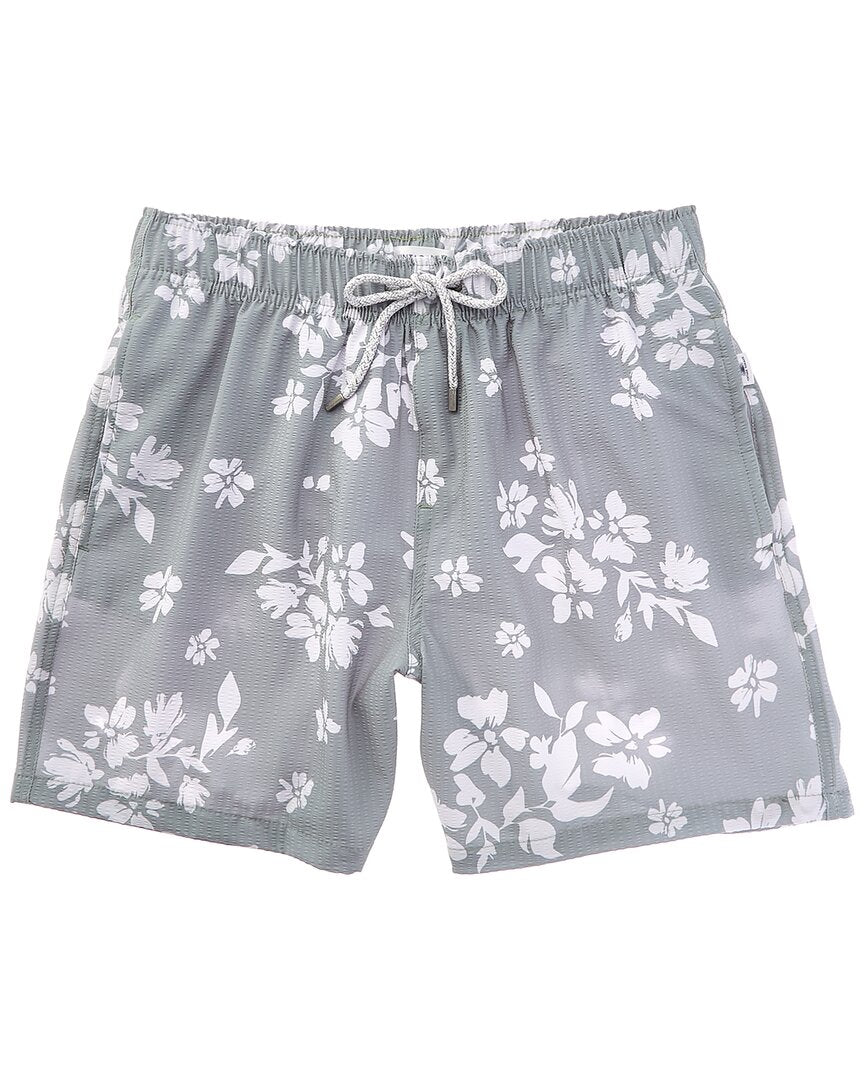 Vintage Summer Seersucker Swim Short