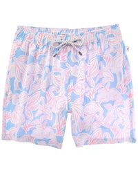 Vintage Summer Seersucker Swim Short