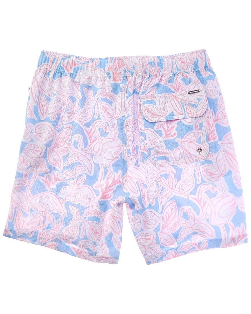 Vintage Summer Seersucker Swim Short