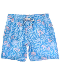 Vintage Summer Seersucker Swim Short