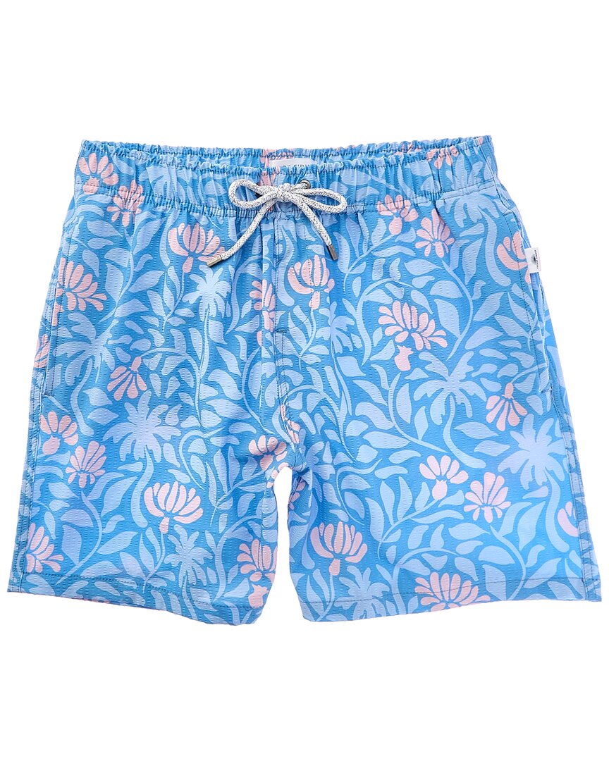 Vintage Summer Seersucker Swim Short