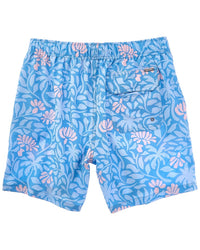 Vintage Summer Seersucker Swim Short