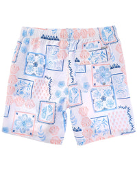 Vintage Summer Seersucker Swim Short