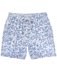 Vintage Summer Seersucker Swim Short