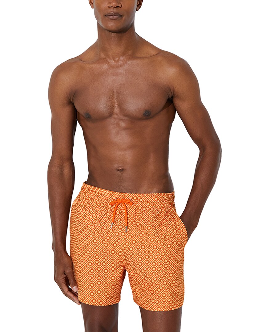 Reiss Reiss Orient Drawstring Geo Print Swim Trunk