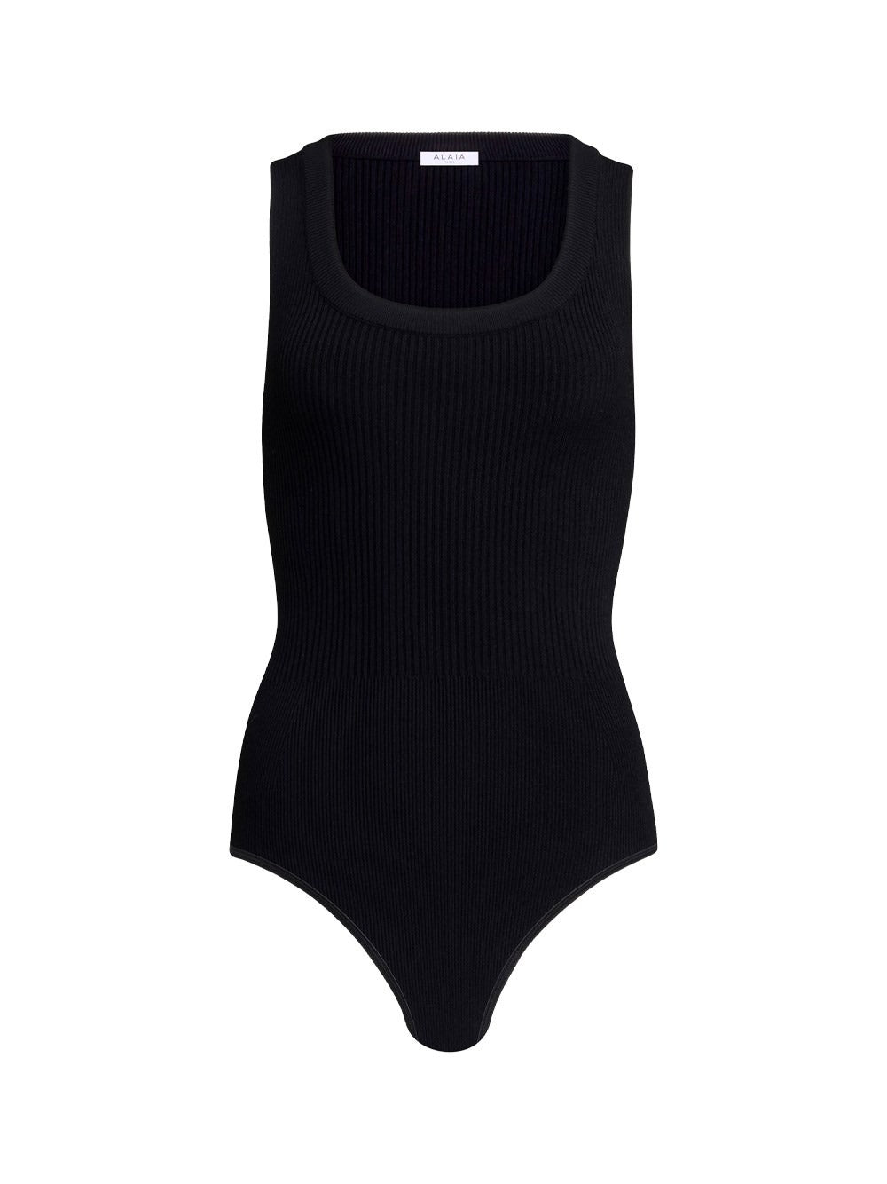ALAÏA Sleeveless Ribbed Knit Bodysuit Women