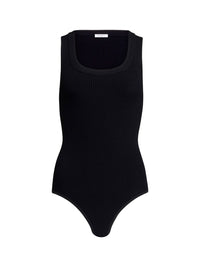 ALAÏA Sleeveless Ribbed Knit Bodysuit Women