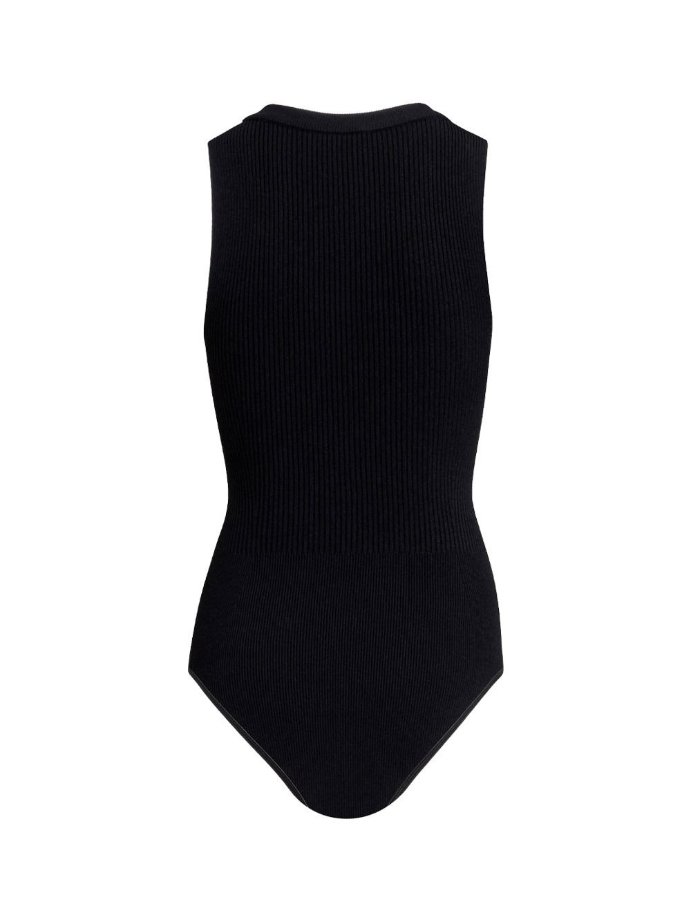 ALAÏA Sleeveless Ribbed Knit Bodysuit Women