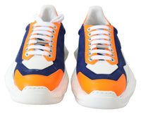 Jimmy Choo  Diamond Sneakers Blue Orange White Mens37