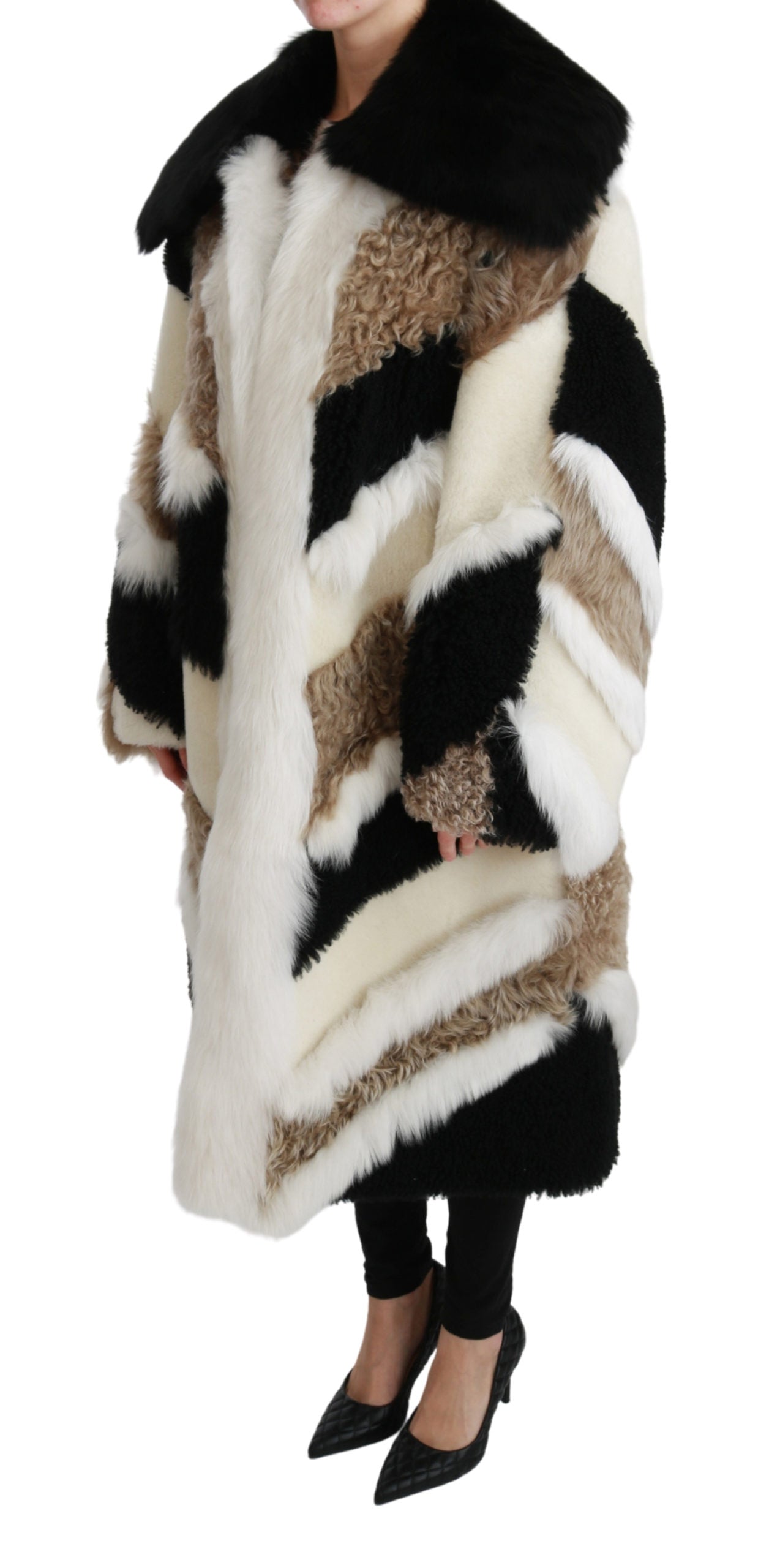 Dolce & Gabbana Gorgeous Shearling Cape Jacket