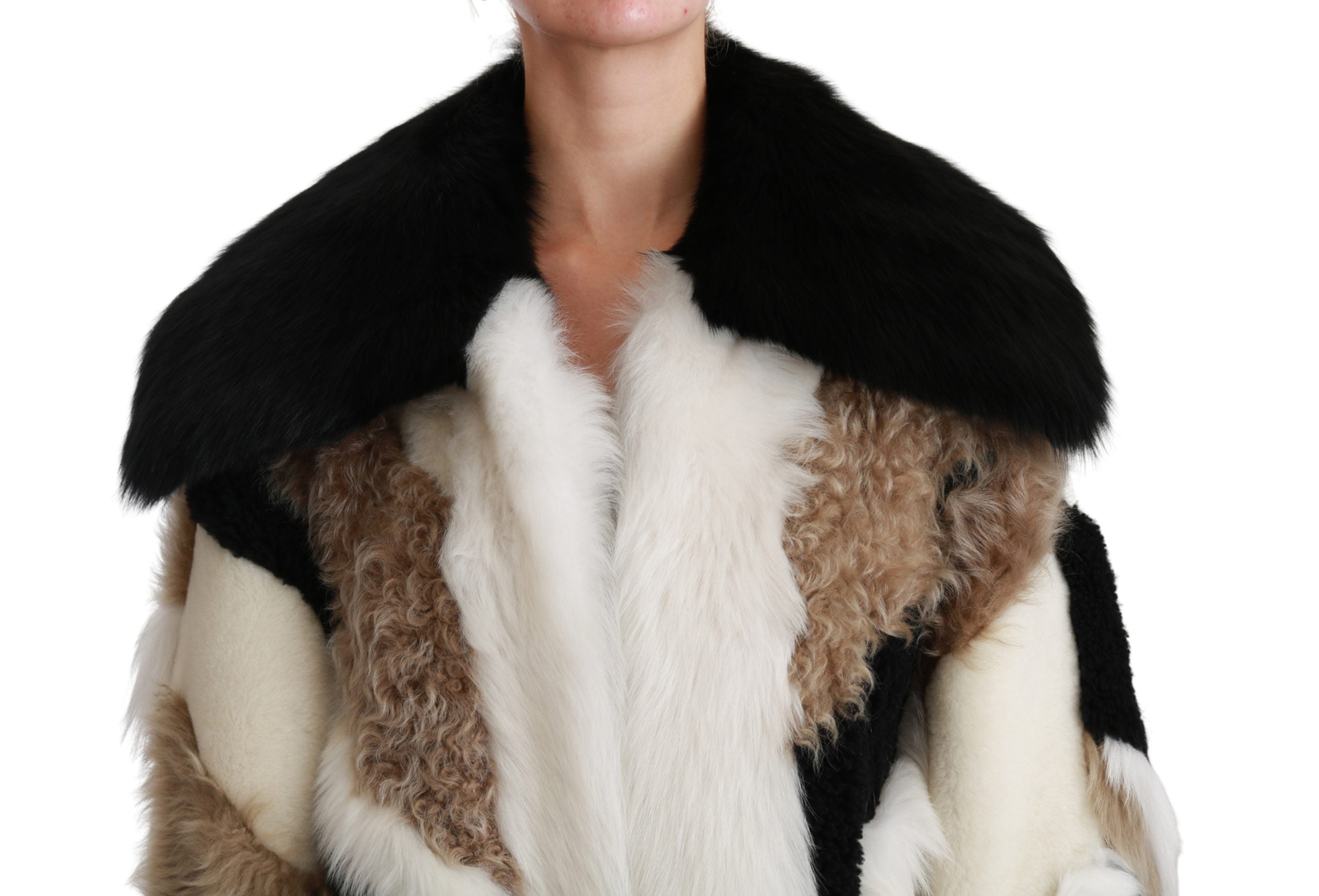 Dolce & Gabbana Gorgeous Shearling Cape Jacket