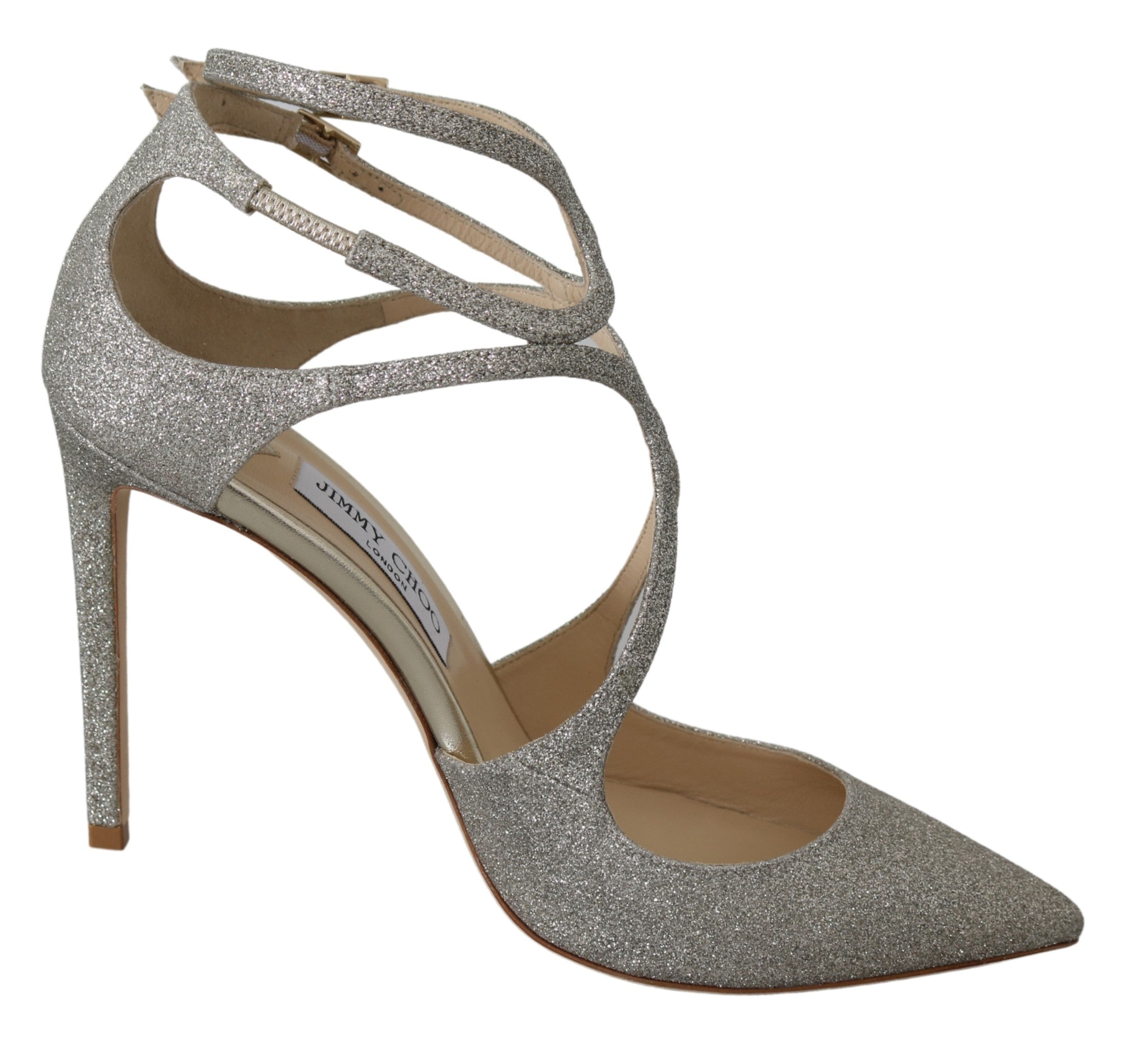 Jimmy Choo Love 100 Glitter Pumps - Silver