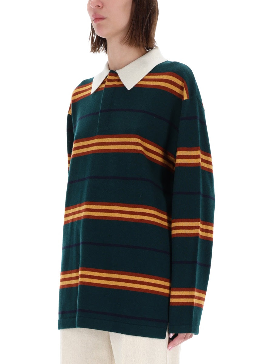 Guest In Residence Women "Striped Rugby" Polo Shirt