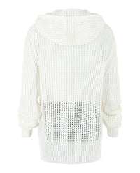 Ferragamo Mens Crochet Drop-Sleeve Hoodie