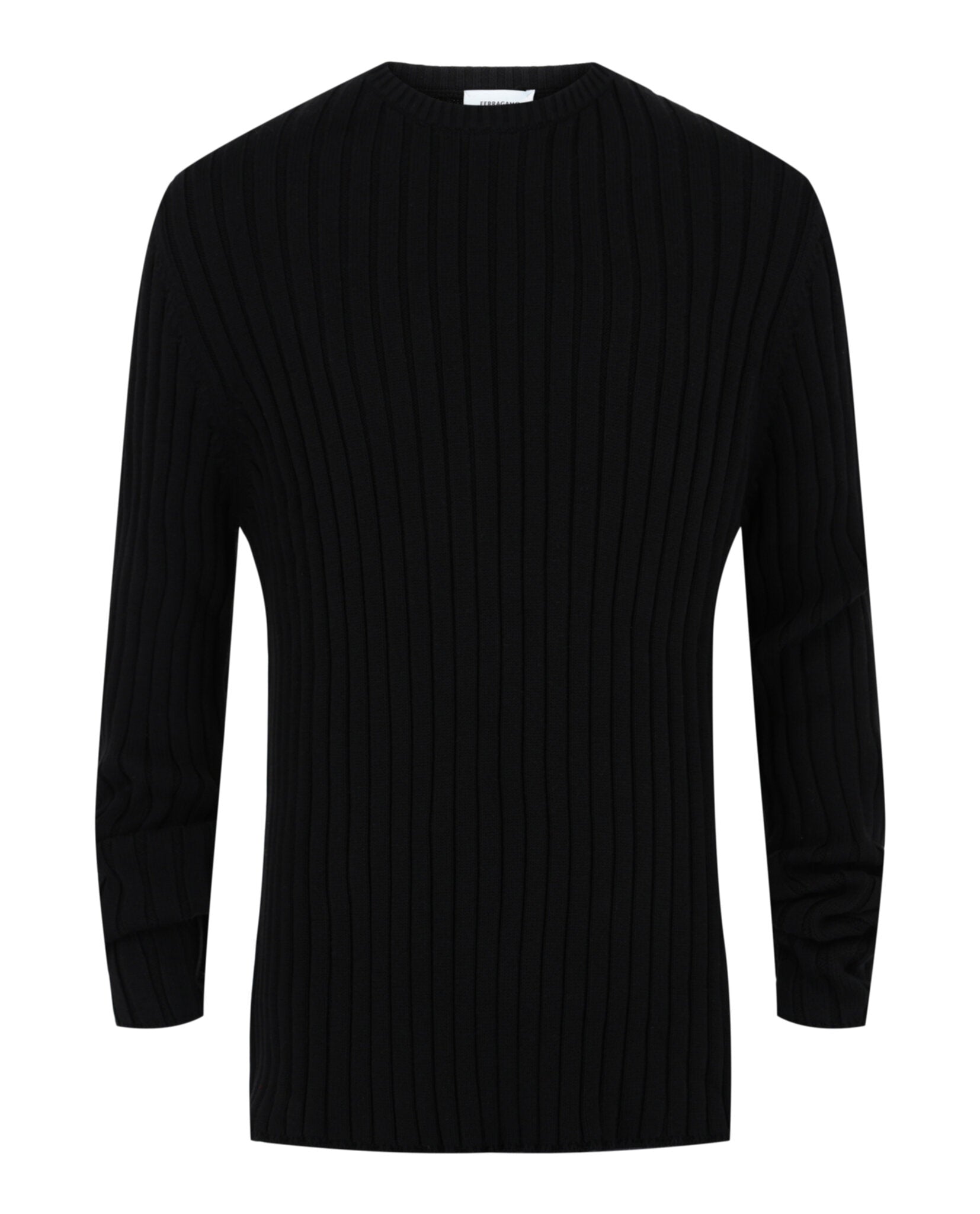 Ferragamo Mens Ribbed Knit Sweater