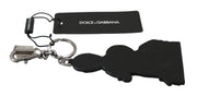 Dolce  Gabbana Leather Dominico Stefano #DGFAMILY Logo Badge Keychain
