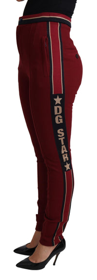 Dolce & Gabbana Women's Burgundy Jogger Pants