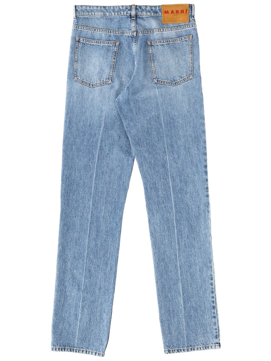 Marni Men Cotton Denim Pants