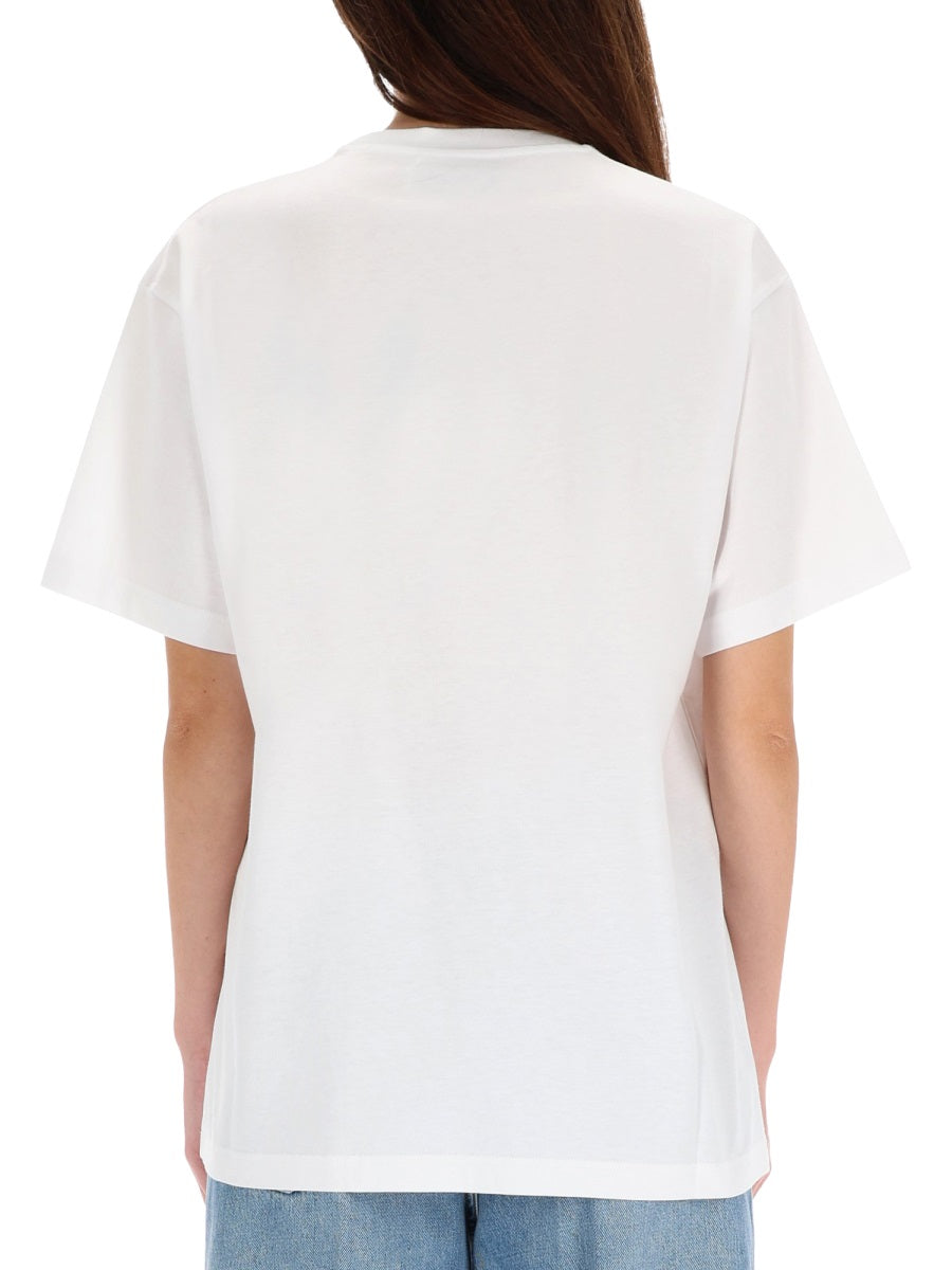 Gucci Women T-Shirt With Logo Embroidery