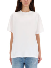 Gucci Women T-Shirt With Logo Embroidery