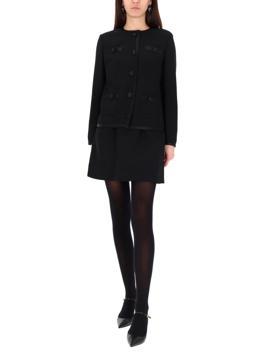 Dolce & Gabbana Women Double Crepe Single-Breasted Jacket