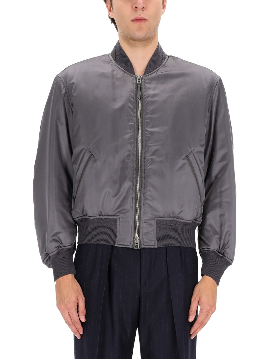 TOM FORD Tom Ford Men Silk Bomber Jacket